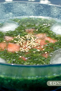モロヘイヤの冷たいスープ
