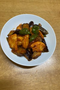 鶏肉と夏野菜の炒め物（チリソース風味）