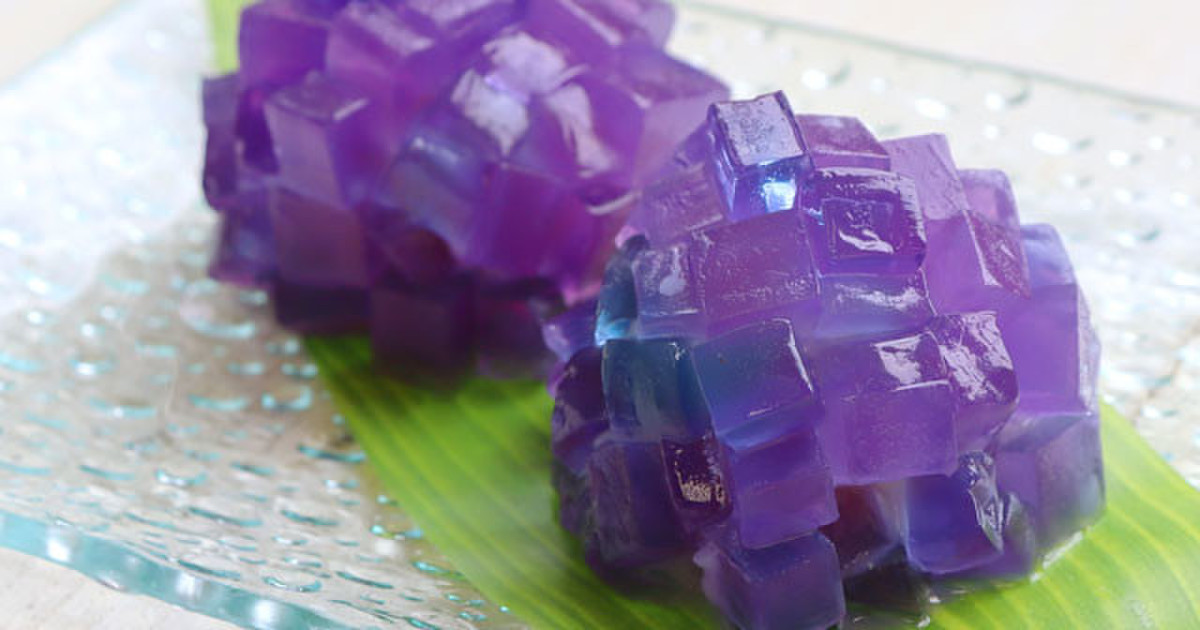 おまとめ済和菓子色のプチ帯留（紫陽花羹）500円 【公式通販】