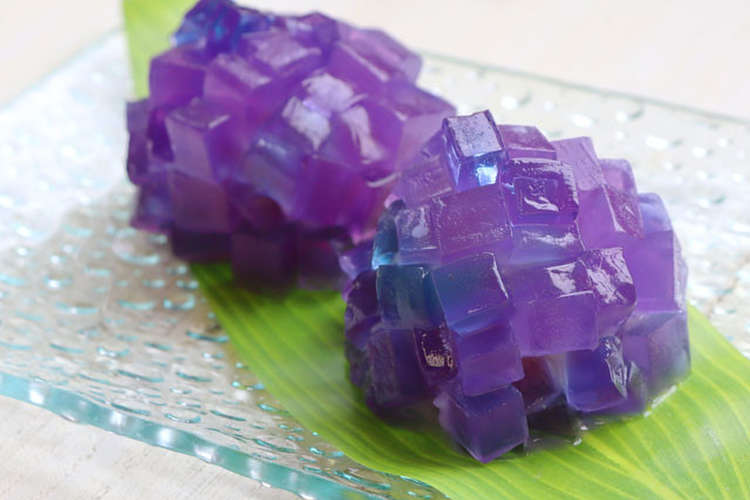 夏の和菓子 あじさい羹 レシピ 作り方 By マルサンパントリー クックパッド 簡単おいしいみんなのレシピが356万品