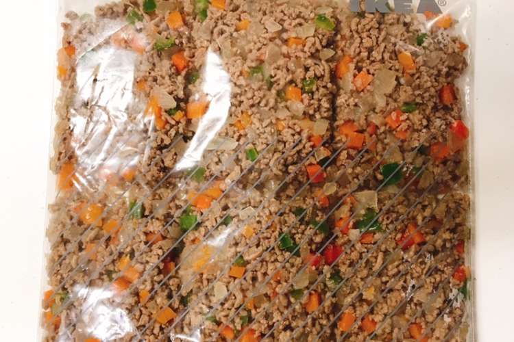 下味冷凍 挽き肉炒め 汎用性あり レシピ 作り方 By Tsmma クックパッド 簡単おいしいみんなのレシピが352万品