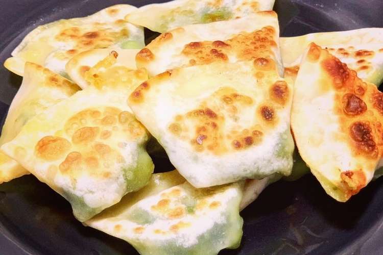 餃子の皮の枝豆チーズ バジル風味 レシピ 作り方 By Cook Nor クックパッド 簡単おいしいみんなのレシピが360万品
