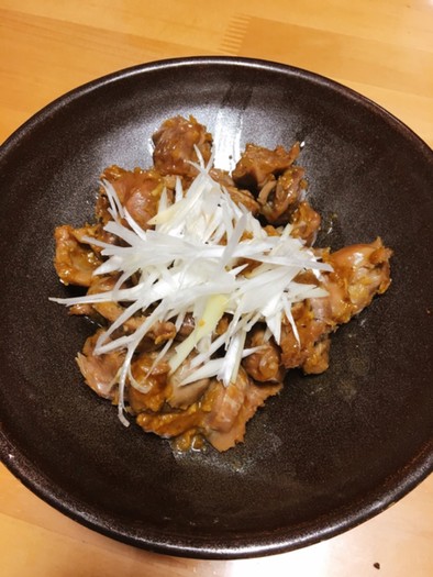 砂肝ニンニク醤油炒めの写真