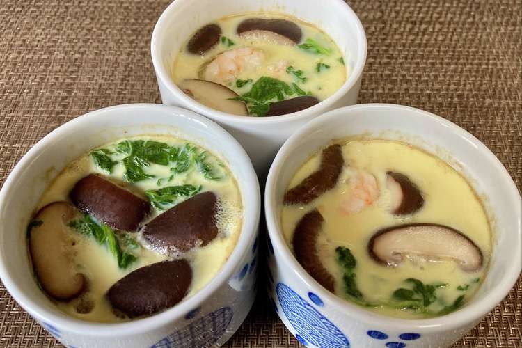 フライパンで簡単 ぷるぷる茶碗蒸し レシピ 作り方 By まいまい26 クックパッド 簡単おいしいみんなのレシピが357万品