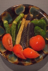 めんつゆで簡単！夏野菜の揚げ浸し