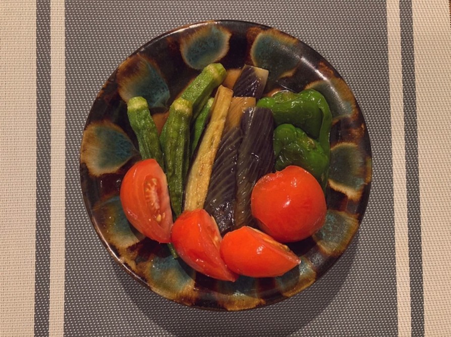 めんつゆで簡単！夏野菜の揚げ浸しの画像