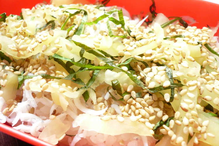 大葉としらすとたくあんのごはん レシピ 作り方 By しあわせな食卓 クックパッド 簡単おいしいみんなのレシピが351万品