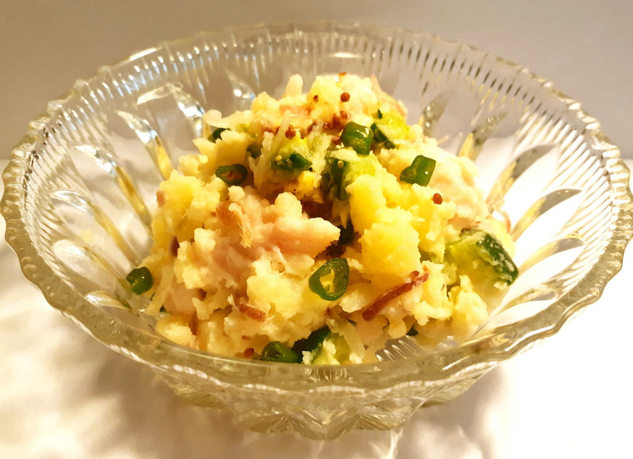 低温調理のささみのポテトサラダ　発酵玉葱の画像