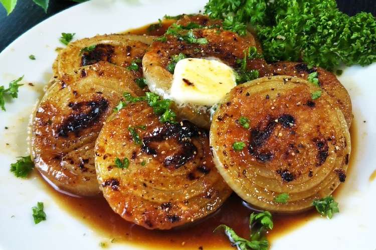 うまーい 玉ねぎのバター照り焼きステーキ レシピ 作り方 By 今井ななこ クックパッド 簡単おいしいみんなのレシピが376万品
