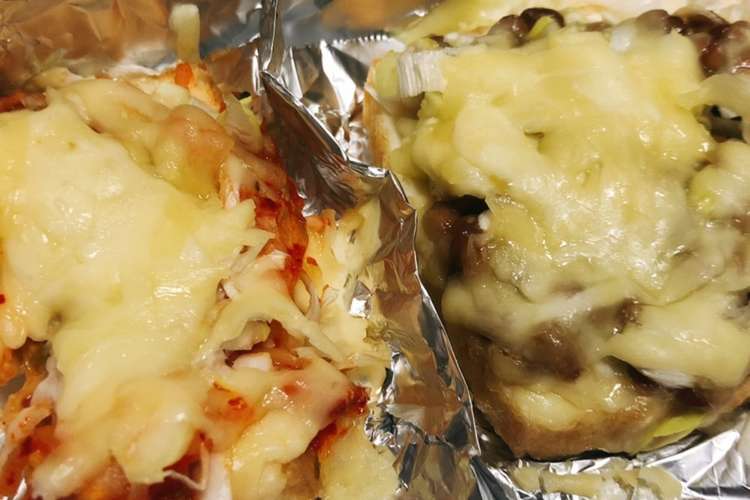 厚揚げ豆腐de納豆 キムチの2種ピザ風 レシピ 作り方 By たいのごはん クックパッド 簡単おいしいみんなのレシピが349万品