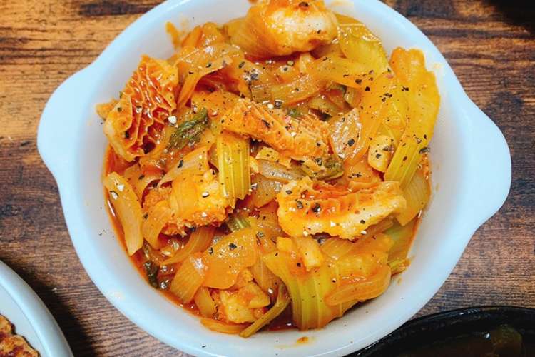 トリッパではないハチノスのケチャップ炒め レシピ 作り方 By 藤井２１ クックパッド