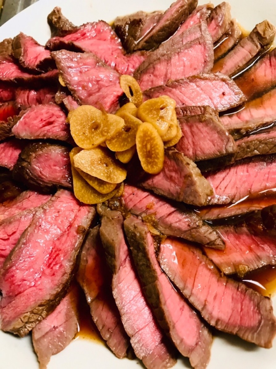 フライパン　ステーキ肉簡単ローストビーフの画像