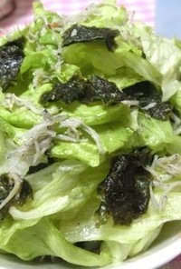 調味料2つ☆　感動のレタスと海苔のサラダ