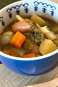 【超簡単！】野菜たっぷりカレースープ*+