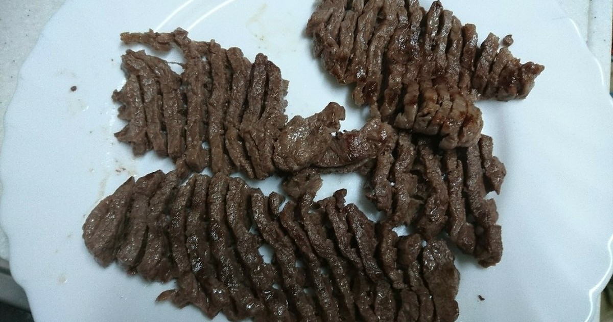 牛肉の切り方 ステーキ肉 レシピ 作り方 By ふみはやおはる クックパッド 簡単おいしいみんなのレシピが350万品