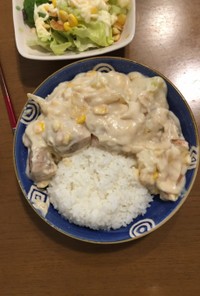 ルーなしでコクトロ！シチューオンライス