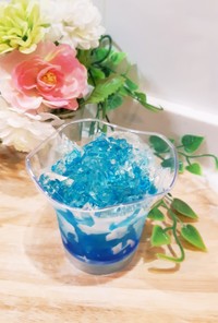 水ゼリー～かき氷style夏休みの宝石箱