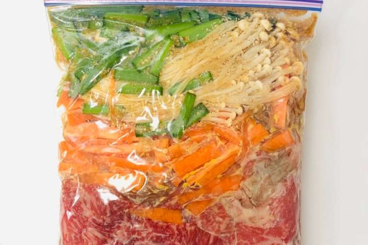 下味冷凍 チャプチェ レシピ 作り方 By かけだしの主婦 クックパッド 簡単おいしいみんなのレシピが355万品