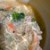 カニカマと水菜の中華卵スープ