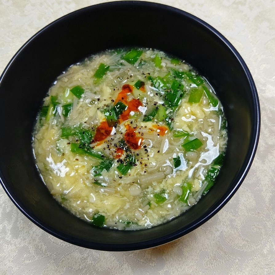 ニラたまスープの画像