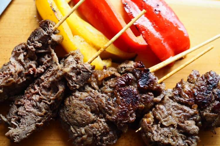 家やbbqに 牛こま肉でドネルケバブ串 レシピ 作り方 By Otowaのまっすー クックパッド