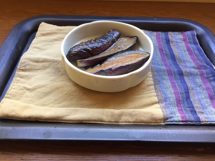茄子の揚げ浸し麺つゆ漬けの画像