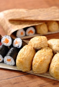 【昭和弁当】いなり寿司と海苔巻き弁当