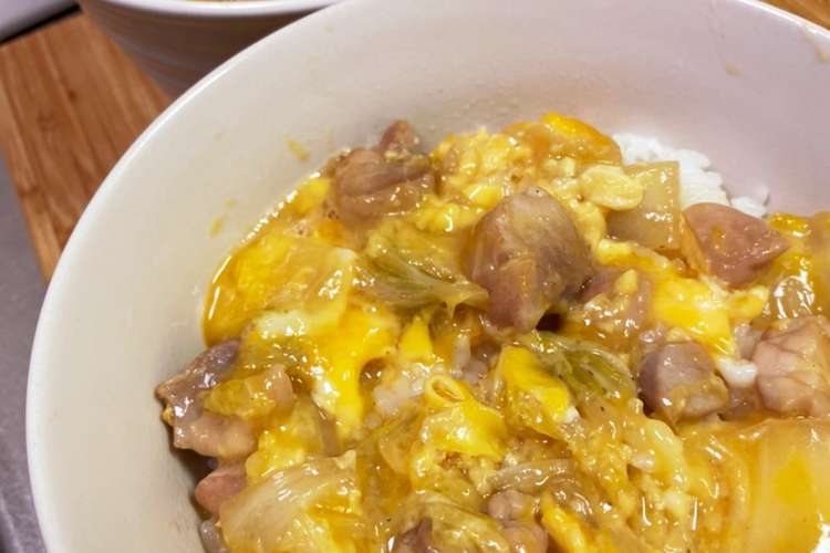 鶏肉と白菜で親子丼 レシピ 作り方 By ゆずはるmam クックパッド
