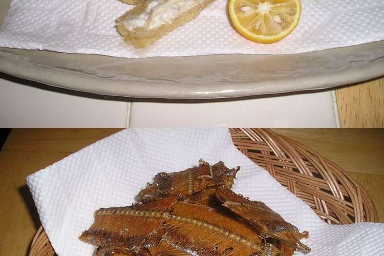 太刀魚のからあげ 骨せんべい レシピ 作り方 By Aomeri31 クックパッド 簡単おいしいみんなのレシピが356万品
