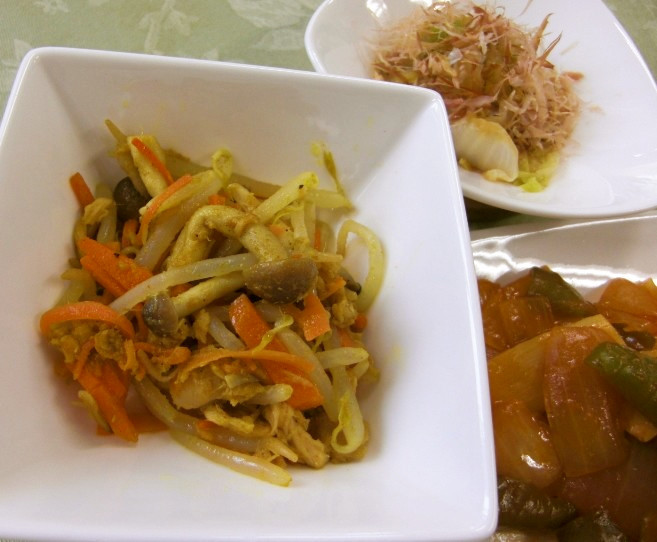 野菜のカレー炒め（透析食）の画像