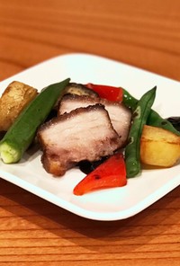 豚肉と夏野菜のグリル[醤油麹]