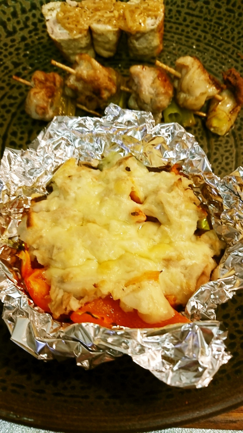 パプリカ里芋ツナクリチ焼きの画像