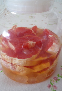 りんご酢で✿グレープフルーツ酢✿