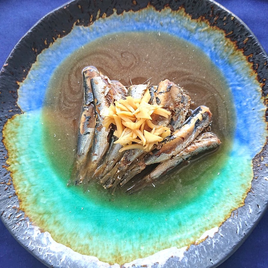 しょうがの効いた小いわしの甘辛煮の画像