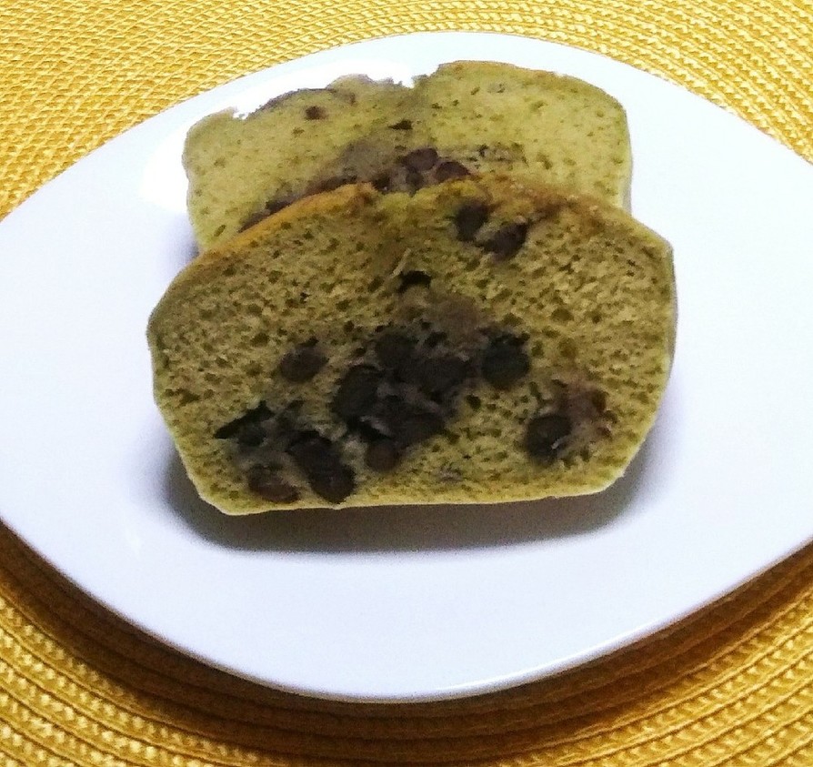 抹茶小豆パウンドケーキの画像