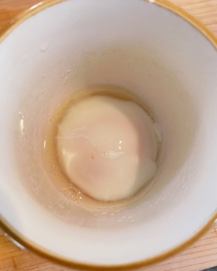 レンジで作る簡単温泉卵(ゆで卵風も！)の画像
