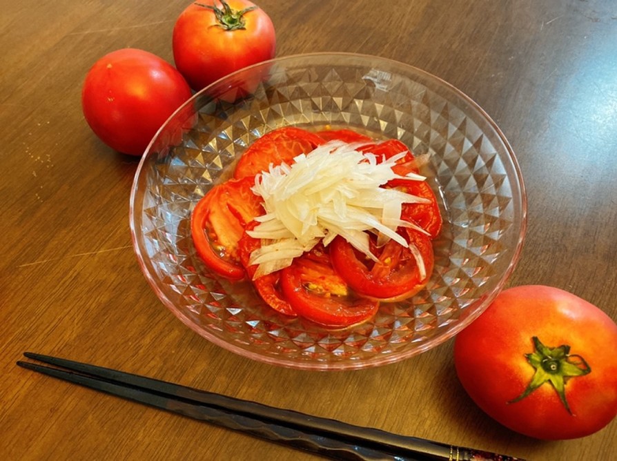 夏バテ防止！簡単さっぱり酢トマトの画像