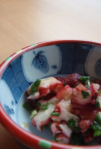 簡単☆ネギたっぷり！タコの柚子ポン酢小鉢