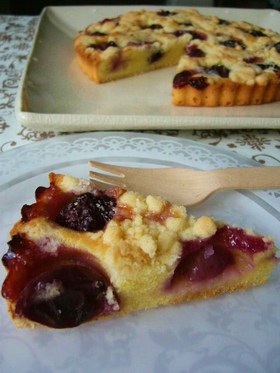 秋の味覚 葡萄のアーモンドケーキ