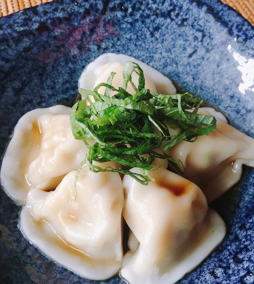 レンジで簡単！ポン酢で食べる冷凍水餃子！ by 大阪王将 【クックパッド】 簡単おいしいみんなのレシピが336万品