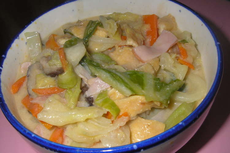 豆乳・キャベツでのバストアップシチュー