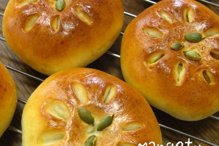 優しい甘さ かぼちゃアンパン レシピ 作り方 By 満月1500 クックパッド 簡単おいしいみんなのレシピが352万品