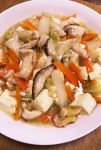 鶏胸肉と白菜椎茸豆腐のうま塩煮