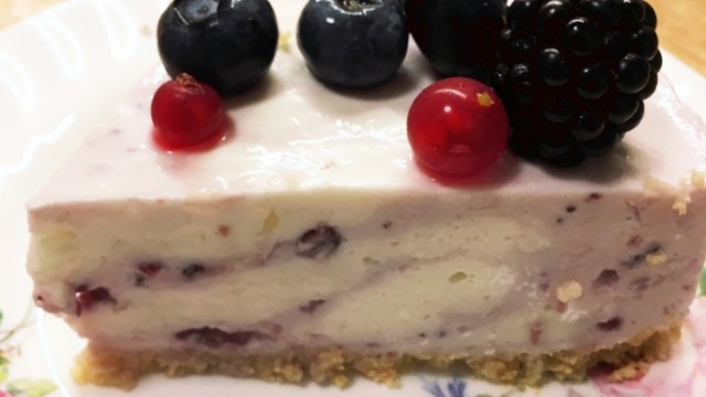 ブルーベリーのレアチーズケーキ レシピ 作り方 By 猫になりたい犬 クックパッド