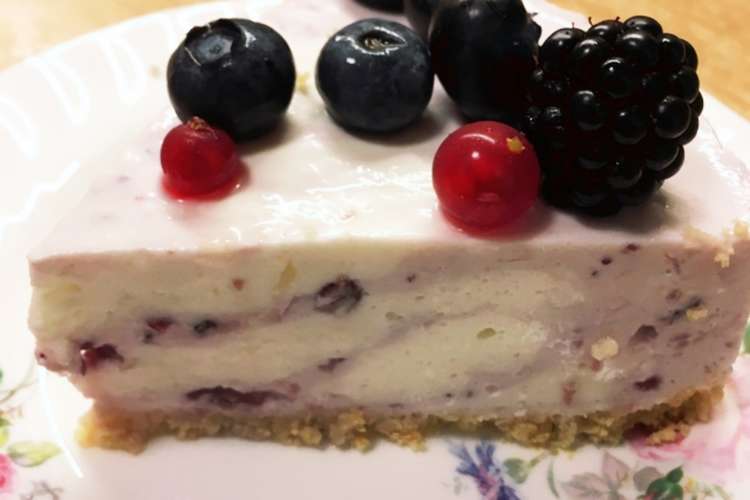 ブルーベリーのレアチーズケーキ レシピ 作り方 By 猫になりたい犬 クックパッド