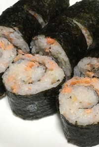 爽やか☆焼鮭と香味野菜の巻き寿司