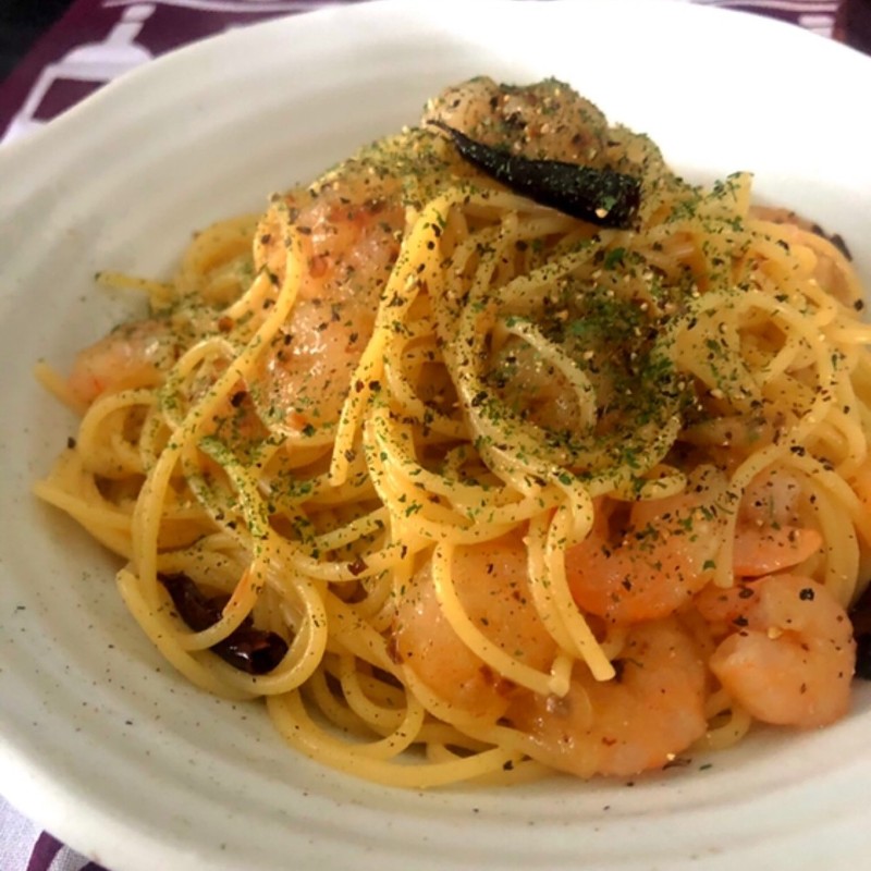 ガーリックシュリンプパスタのレシピ