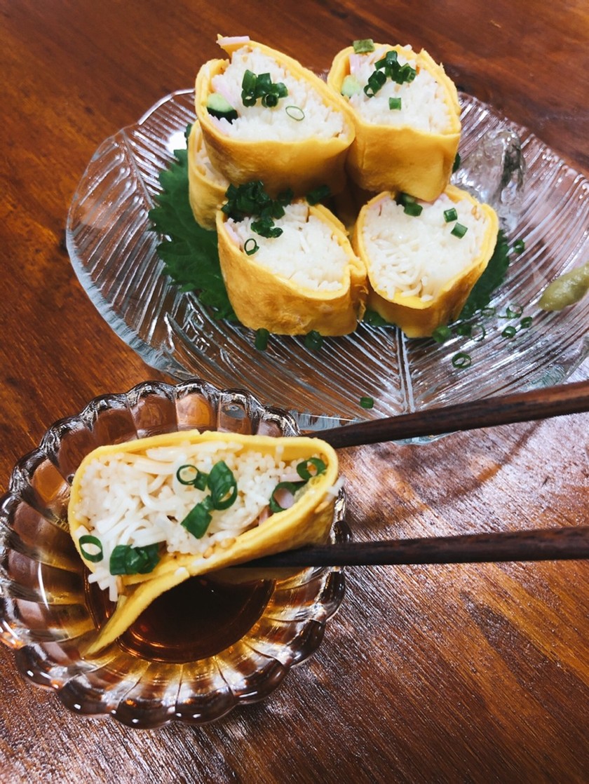箸で食べれる！卵巻きそうめん☆ by みじんこcooker 【クック