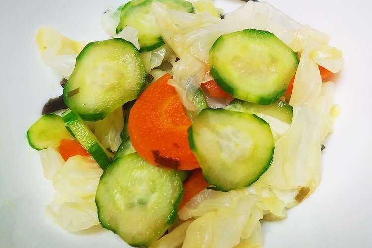 すぐできる キャベツときゅうりの酢の物 レシピ 作り方 By のり子のおかず クックパッド 簡単おいしいみんなのレシピが353万品