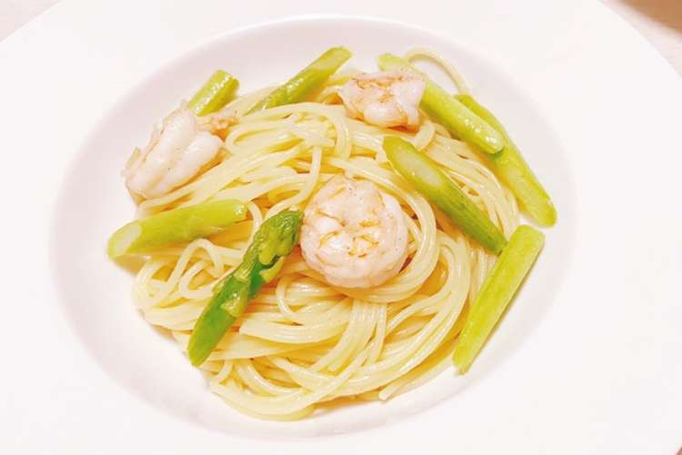 カルディ エビ アスパラ 塩レモンパスタ レシピ 作り方 By Toshi25 クックパッド 簡単おいしいみんなのレシピが356万品